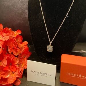 ~Retired~ James Avery Silver Angel Prayer Box Necklace
